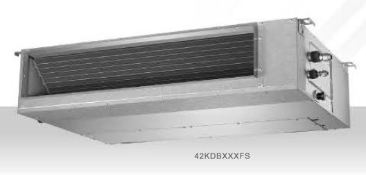 開利 42KDB012FS/38KUS012FS 一匹半 風喉式 冷氣機 (淨冷)
