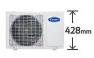 (image for) Carrier 42QCEJ12LVG 1.5HP Wall-mount-split Air-Conditioner (Inverter Heating&Cooling / Outdoor 428H mm) - Click Image to Close