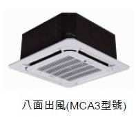 (image for) 美的 MCA3-18HRFN1-Q 二匹 藏天花式分體式冷氣機 (八面出風/變頻冷暖)