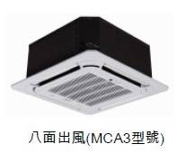 (image for) 美的 MCA3-18HRFN1-Q 二匹 藏天花式分體式冷氣機 (八面出風/變頻冷暖)