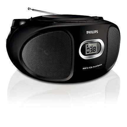 Philips AZ302 MP3/CD Sound Machine with Dynamic Bass Boost