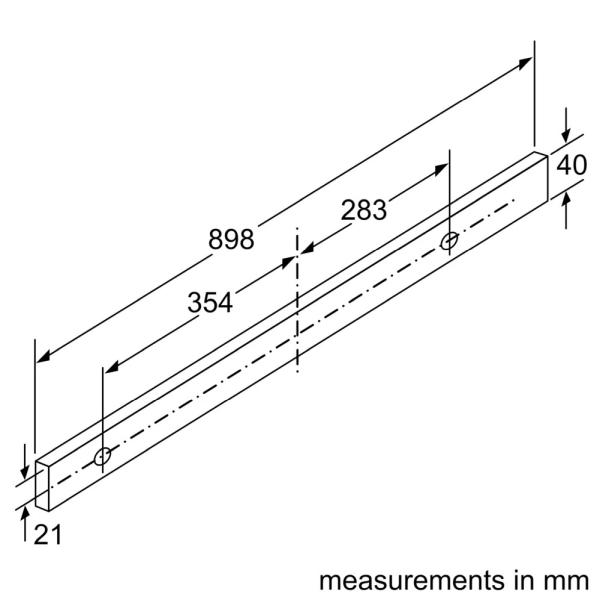 (image for) 博西華 DFS097A51B 36吋 拉趟式抽油煙機 (金屬銀色)