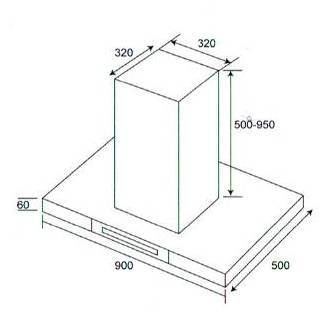 (image for) CRISTAL C9020ES 36" Chimney-type Cookerhood - Click Image to Close