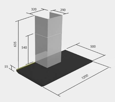 (image for) German Pool GPR-I1200L 48" Chimney-Type Rangehood (Made In Europe) - Click Image to Close