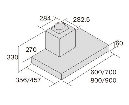 (image for) 德國寶 RDC-7457 28吋 煙囪式抽油煙機 (變頻摩打 / 電熱除油)