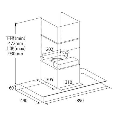 (image for) Lighting LGH90TWL 36" Chimney-type Rangehood