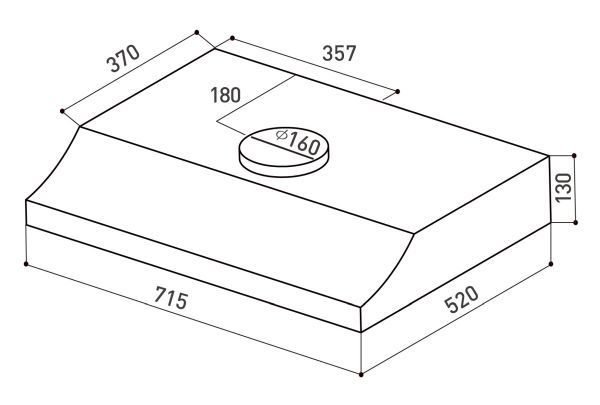 (image for) Lighting LJ-4800G 28" Rangehood