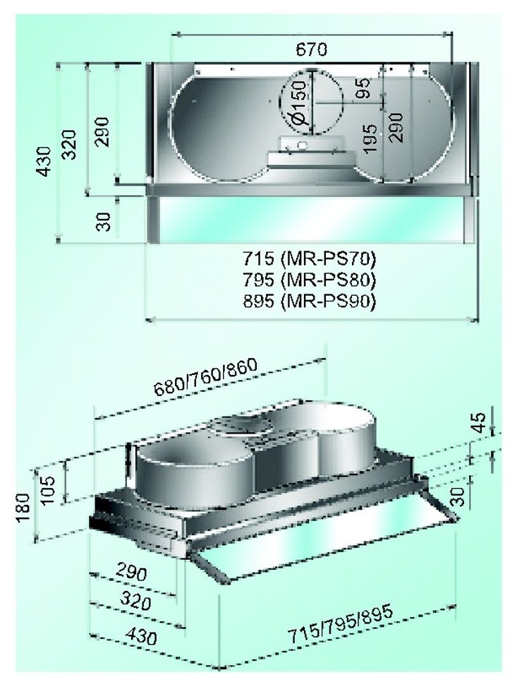 (image for) Misoko MR-PS70 28" Japanese Rangehood - Click Image to Close