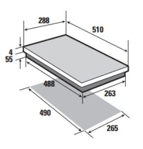 (image for) Brandt BPI6210B 3200W Built-in 2-Zones Induction Hob (Made in France) - Click Image to Close