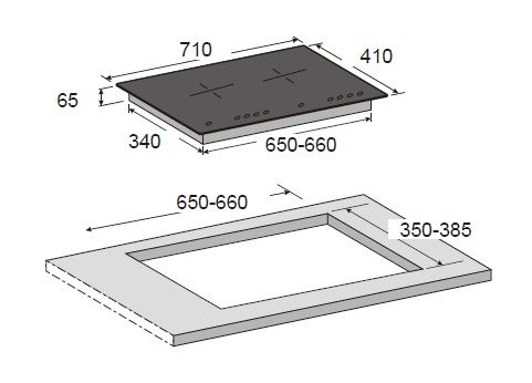 (image for) CRISTAL CI-268-2 2800W Built-in/Free-stand 2-burner Induction Cooker