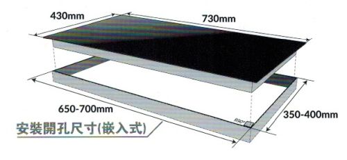 (image for) ElectriQ QIC-D2800 2800瓦 嵌入式 雙頭電磁爐