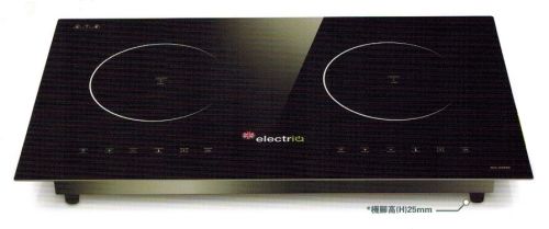 (image for) ElectriQ QIC-D2802 2800W Built-in Twin Zone Induction Cooker