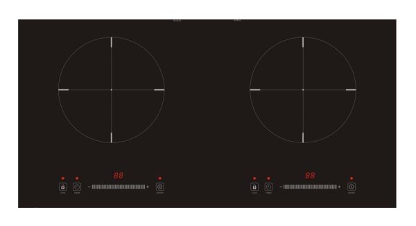 (image for) Garwoods EC-2938 2800W Built-in Twin-burner Induction Cooker