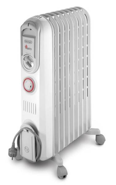 (image for) DeLonghi VENTO V550920T 2000W Oil Radiant Heater with Timer - Click Image to Close