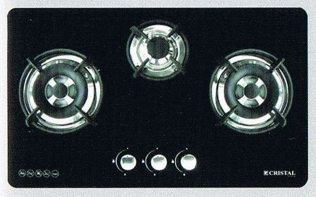 (image for) CRISTAL G7301DWT Built-in 3-burner Gas Hob - Click Image to Close