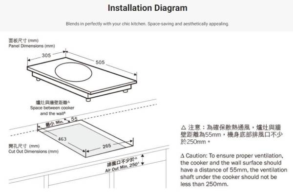 (image for) German Pool GP12-1 Single-Burner Gas Hob (TownGas or LP Gas) - Click Image to Close