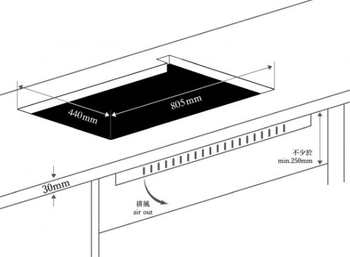 (image for) 星暉 LJ-T668 嵌入式三頭煮食爐 (煤氣) - 點擊圖片關閉視窗