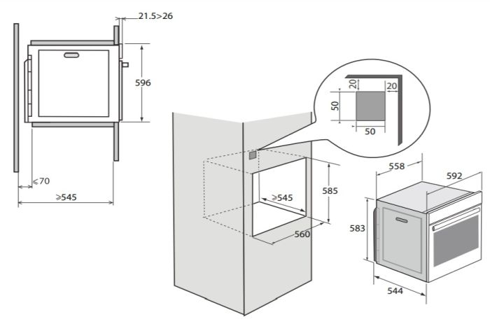 (image for) 白朗 BXE6538XS 73公升 嵌入式焗爐 - 點擊圖片關閉視窗