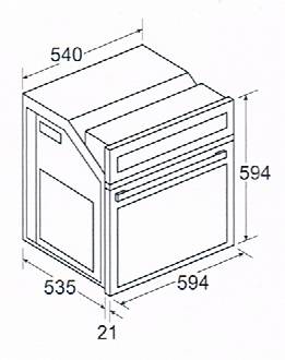 (image for) CRISTAL ESSENCE 60 CRV 67公升 嵌入式 焗爐 (意大利製造) - 點擊圖片關閉視窗