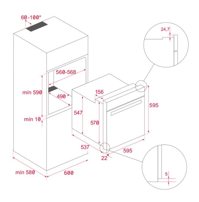 (image for) Teka HBB510 77公升 嵌入式 電焗爐 - 點擊圖片關閉視窗