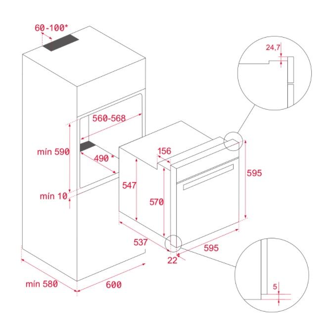 (image for) Teka HLB8600 70公升 嵌入式 多功能 電焗爐