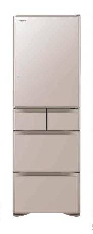 (image for) Hitachi R-G420GHL 401-Litre 5-Door Refrigerator (Left-hinge) - Click Image to Close