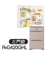 (image for) Hitachi R-G420GHL 401-Litre 5-Door Refrigerator (Left-hinge) - Click Image to Close