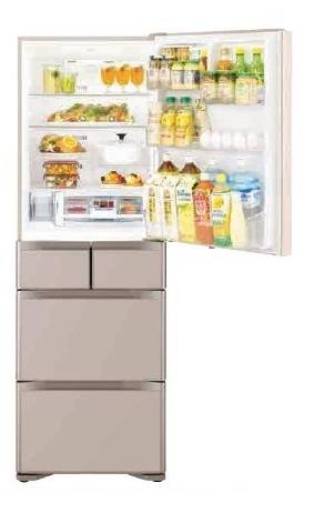 (image for) Hitachi R-G420GHLXN 401-Litre 5-Door Refrigerator (Left-hinge) - Click Image to Close