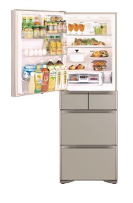 (image for) Hitachi R-G420KHL 401-Litre 5-Door Refrigerator (Left hinge door)