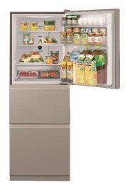 (image for) Hitachi R-S28KPH 265-Litre 3-Door Refrigerator (Right Hinge)