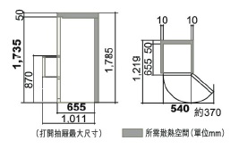 (image for) 日立 R-S32KPH 315公升 三門雪櫃 (右門鉸)