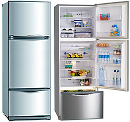 (image for) Mitsubishi MR-V45B 385-Litre 3-Door Refrigerator