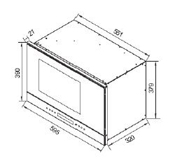 (image for) Cristal C-S26GXB 24公升 嵌入式 電蒸爐