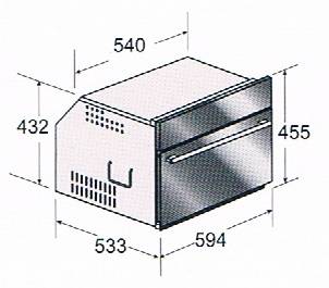 (image for) Cristal ESSENCE 45 ST 34公升 嵌入式 燒烤電蒸爐 (意大利製造) - 點擊圖片關閉視窗