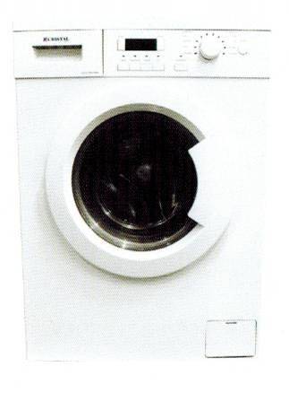 CRISTAL WDC1260FMW 六公斤 1200轉 前置式 洗衣乾衣機