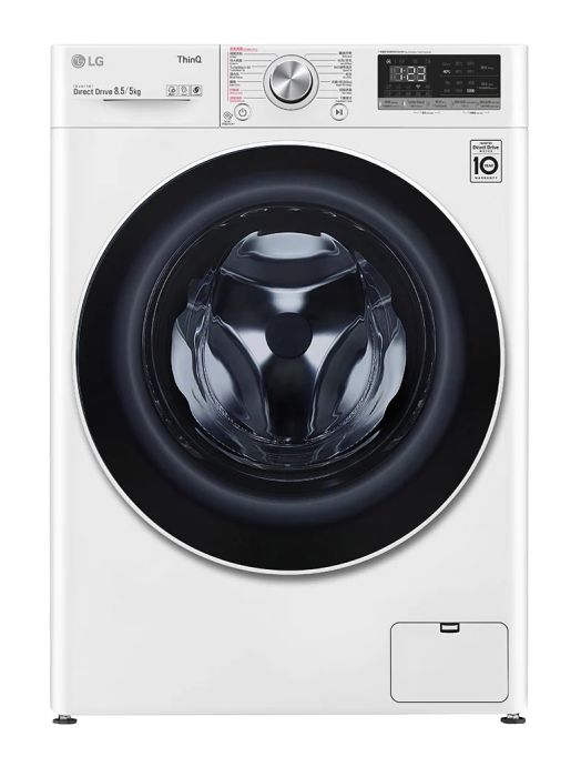 LG F-C12085V2W 8.5公斤(洗)/5公斤(乾) 1200轉 Vivace 人工智能洗衣乾衣機 (TurboWash™ 360° 39分鐘速洗)