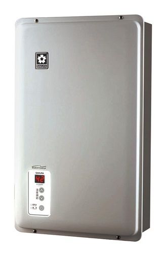 Sakura H100RF 10L/min Back flue Gas Water Heater (Silver/LP Gas)