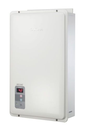 Sakura H10FF 10L/min Back flue Gas Water Heater (White)