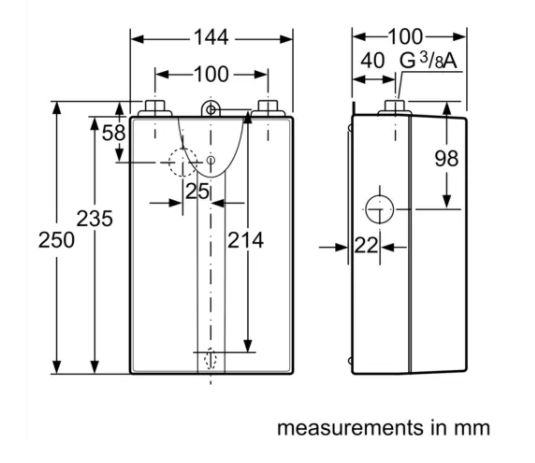 (image for) 西門子 DH06101M 6kW 小型水壓控制即熱式 (廚房用) - 點擊圖片關閉視窗