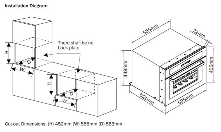 (image for) 德國寶 WIN-24SB 24瓶 嵌入式恆溫酒櫃